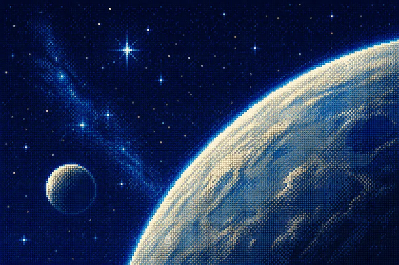 Vue de l'espace, invitation à devenir le prochain client accompagné en SEO